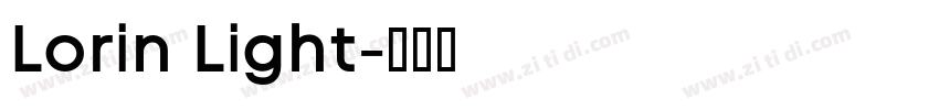 Lorin Light字体转换